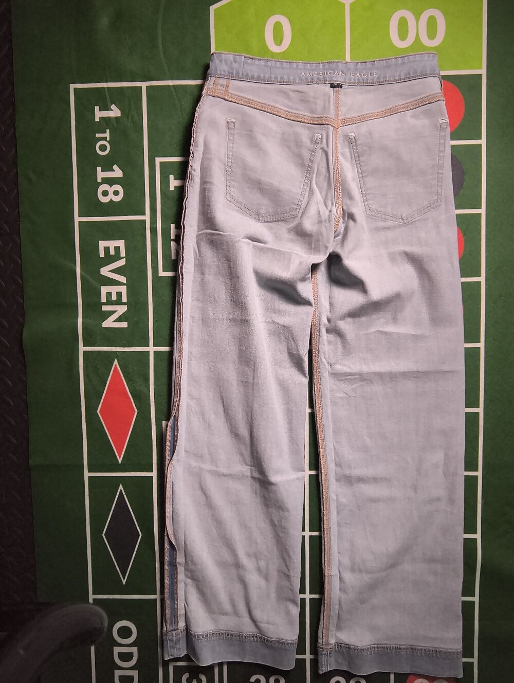 American Eagle Light Wash Flare Jeans Size 2 X-Long - Picture 12 of 14